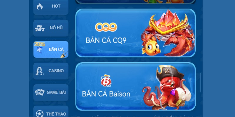 Những đối tác cung cấp game bắn cá 58WIN 