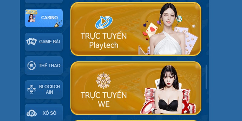 Những trò chơi thú vị trong Casino 58WIN