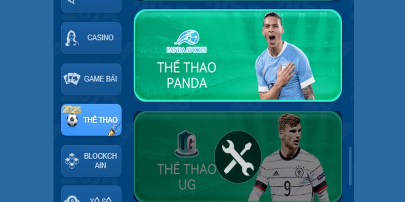 Sân chơi cung cấp các sảnh game thể thao hấp dẫn